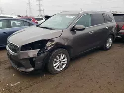 Salvage cars for sale at Elgin, IL auction: 2019 KIA Sorento L