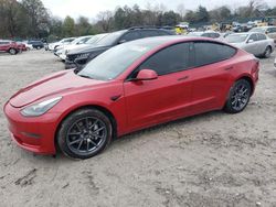 Salvage cars for sale at Madisonville, TN auction: 2022 Tesla Model 3