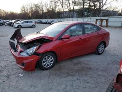 Salvage cars for sale at North Billerica, MA auction: 2014 Hyundai Accent GLS