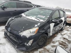 Salvage cars for sale from Copart Elgin, IL: 2016 Toyota Prius C