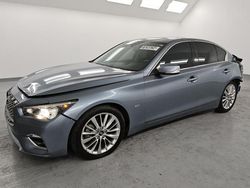 Salvage cars for sale at Van Nuys, CA auction: 2020 Infiniti Q50 Pure