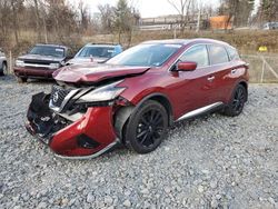 Salvage cars for sale at West Mifflin, PA auction: 2021 Nissan Murano Platinum