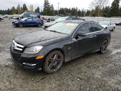 Mercedes-Benz c-Class salvage cars for sale: 2012 Mercedes-Benz C 350