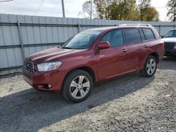 Salvage cars for sale from Copart Gastonia, NC: 2008 Toyota Highlander Sport