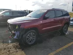 Salvage cars for sale at Woodhaven, MI auction: 2017 Jeep Grand Cherokee Trailhawk