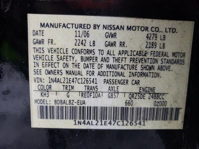 2007 Nissan Altima 2.5