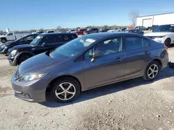 Salvage cars for sale at Kansas City, KS auction: 2015 Honda Civic SE