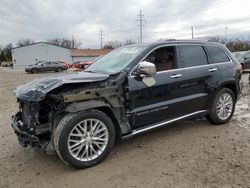 Salvage cars for sale at Columbus, OH auction: 2018 Jeep Grand Cherokee Summit