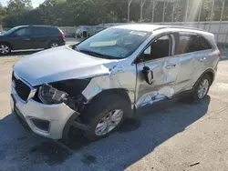 Salvage cars for sale at Savannah, GA auction: 2017 KIA Sorento LX