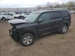 Salvage cars for sale at Davison, MI auction: 2015 Honda Pilot LX