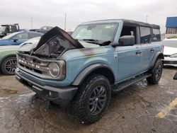 Salvage cars for sale at Woodhaven, MI auction: 2022 Ford Bronco Base