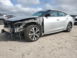 Salvage cars for sale at Houston, TX auction: 2017 Nissan Maxima 3.5S