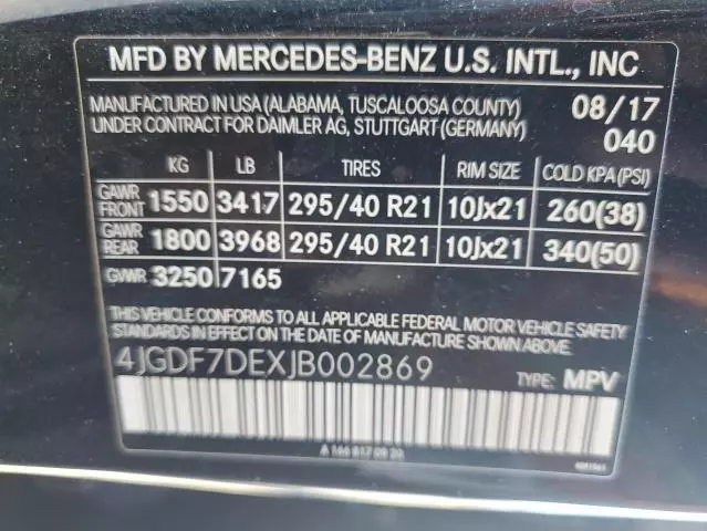 2018 Mercedes-Benz GLS 550 4matic