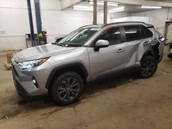 Salvage cars for sale at Ham Lake, MN auction: 2022 Toyota Rav4 XLE Premium