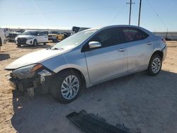 Salvage cars for sale at Andrews, TX auction: 2018 Toyota Corolla L