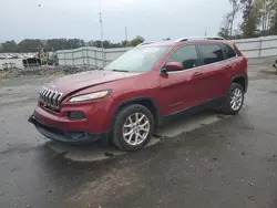 Vehiculos salvage en venta de Copart Dunn, NC: 2016 Jeep Cherokee Latitude