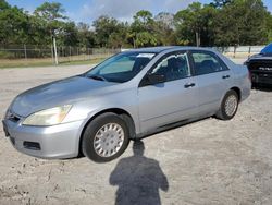 Salvage cars for sale from Copart Fort Pierce, FL: 2007 Honda Accord Value