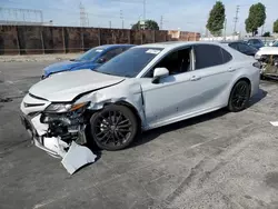 Salvage cars for sale at Wilmington, CA auction: 2022 Toyota Camry XSE