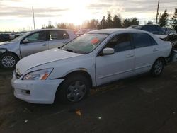 Honda Accord salvage cars for sale: 2007 Honda Accord LX