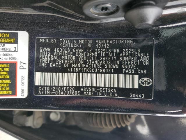 2012 Toyota Camry Base