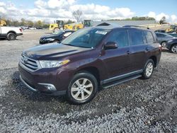 Salvage cars for sale at Hueytown, AL auction: 2013 Toyota Highlander Base