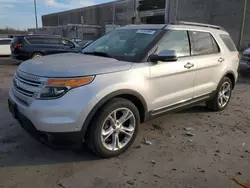 Salvage cars for sale at Fredericksburg, VA auction: 2012 Ford Explorer Limited