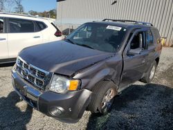 Salvage cars for sale at Spartanburg, SC auction: 2012 Ford Escape Limited