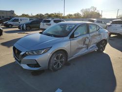 Salvage cars for sale at Wilmer, TX auction: 2021 Nissan Sentra SV