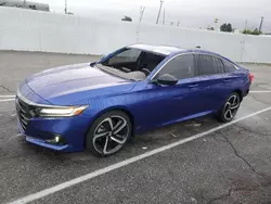 Salvage Cars with No Bids Yet For Sale at auction: 2021 Honda Accord Sport