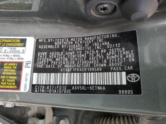 2012 Toyota Camry Base