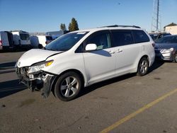 Salvage cars for sale from Copart Hayward, CA: 2015 Toyota Sienna LE