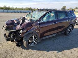 Salvage cars for sale at Fresno, CA auction: 2016 KIA Sorento EX