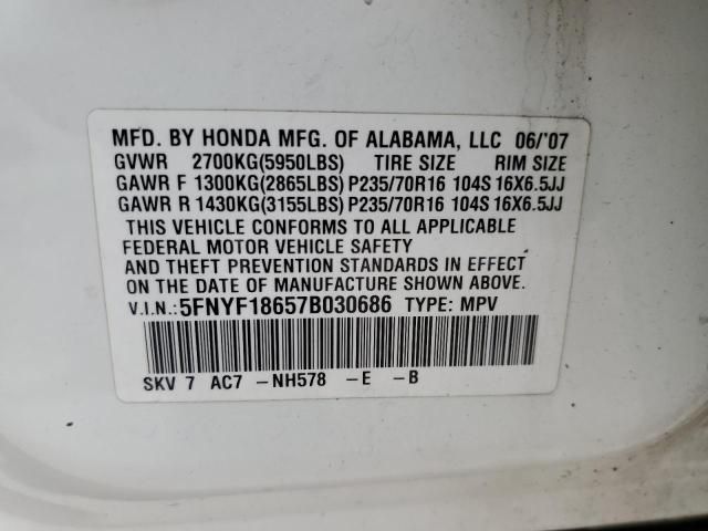 2007 Honda Pilot EXL