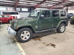 Salvage cars for sale at East Granby, CT auction: 2008 Jeep Wrangler Unlimited Sahara