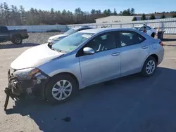 Toyota Corolla Vehiculos salvage en venta: 2017 Toyota Corolla L