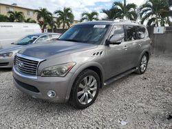 Salvage cars for sale at Opa Locka, FL auction: 2014 Infiniti QX80