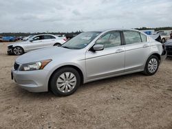 Salvage cars for sale at Houston, TX auction: 2009 Honda Accord LX