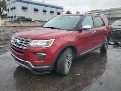 Salvage cars for sale at Albuquerque, NM auction: 2018 Ford Explorer Platinum