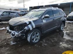 2016 Toyota Highlander Hybrid Limited en venta en Colorado Springs, CO