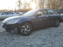 Salvage cars for sale at Waldorf, MD auction: 2017 Honda Accord LX