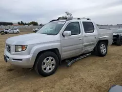 Salvage cars for sale at American Canyon, CA auction: 2008 Honda Ridgeline RTL