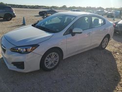 Salvage cars for sale at San Antonio, TX auction: 2017 Subaru Impreza Premium