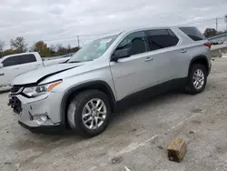 Salvage cars for sale at Lawrenceburg, KY auction: 2021 Chevrolet Traverse LS