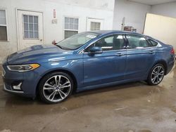 Salvage cars for sale at Davison, MI auction: 2019 Ford Fusion Titanium