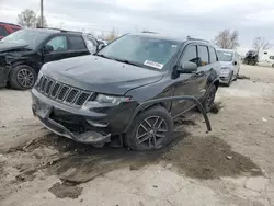 Salvage cars for sale at Pekin, IL auction: 2017 Jeep Grand Cherokee Trailhawk