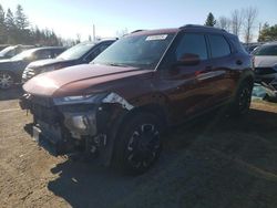 Salvage cars for sale at Bowmanville, ON auction: 2021 Chevrolet Trailblazer LT