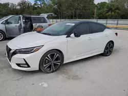 Salvage cars for sale from Copart Fort Pierce, FL: 2021 Nissan Sentra SR