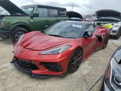 Salvage cars for sale at Arcadia, FL auction: 2022 Chevrolet Corvette Stingray 3LT