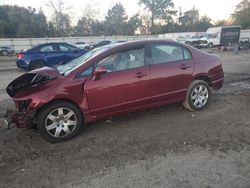 Salvage cars for sale at Hampton, VA auction: 2009 Honda Civic LX