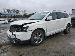 Salvage cars for sale at Spartanburg, SC auction: 2016 Dodge Journey Crossroad